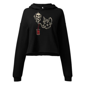 Death Pour Crop Hoodie